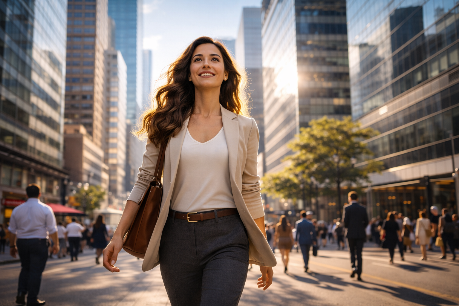 새로운 시작을 상징하는 도시 풍경 이미지