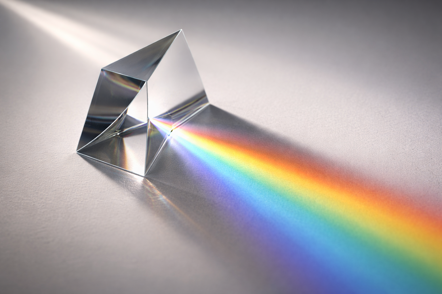 통찰을 상징하는 프리즘 이미지